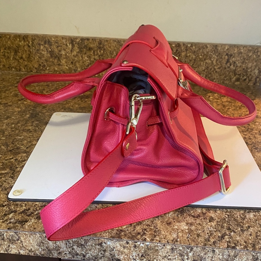 Jimmy Choo Rosalie Satchel Berry Pink - Picture 6 of 12